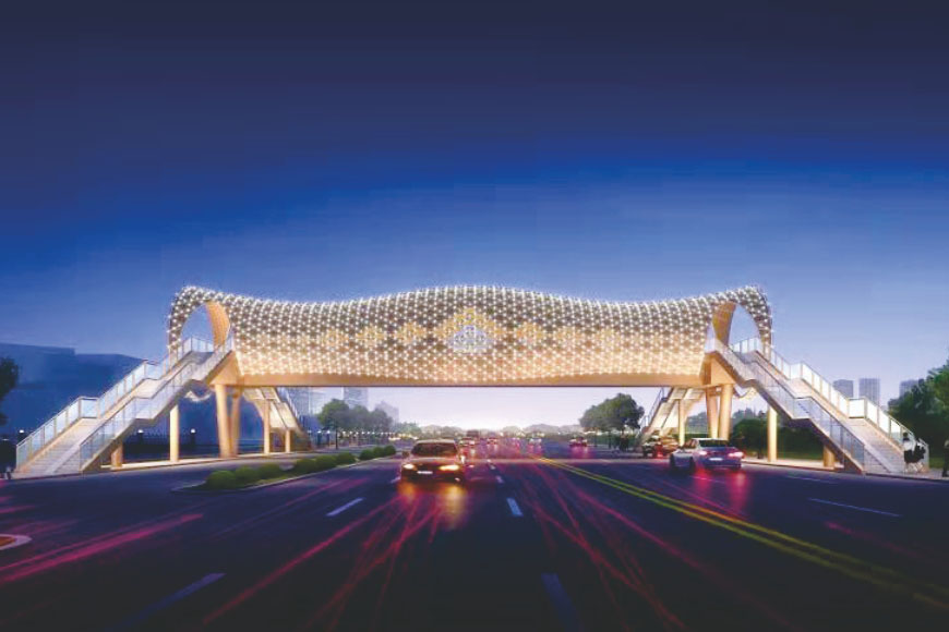 临湘市新一中人行天桥工程